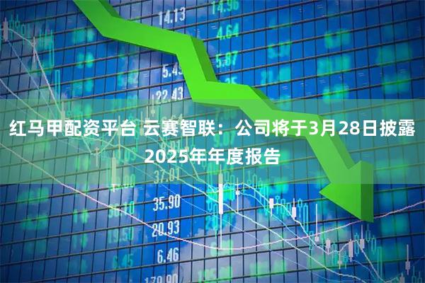 红马甲配资平台 云赛智联：公司将于3月28日披露2025年年度报告